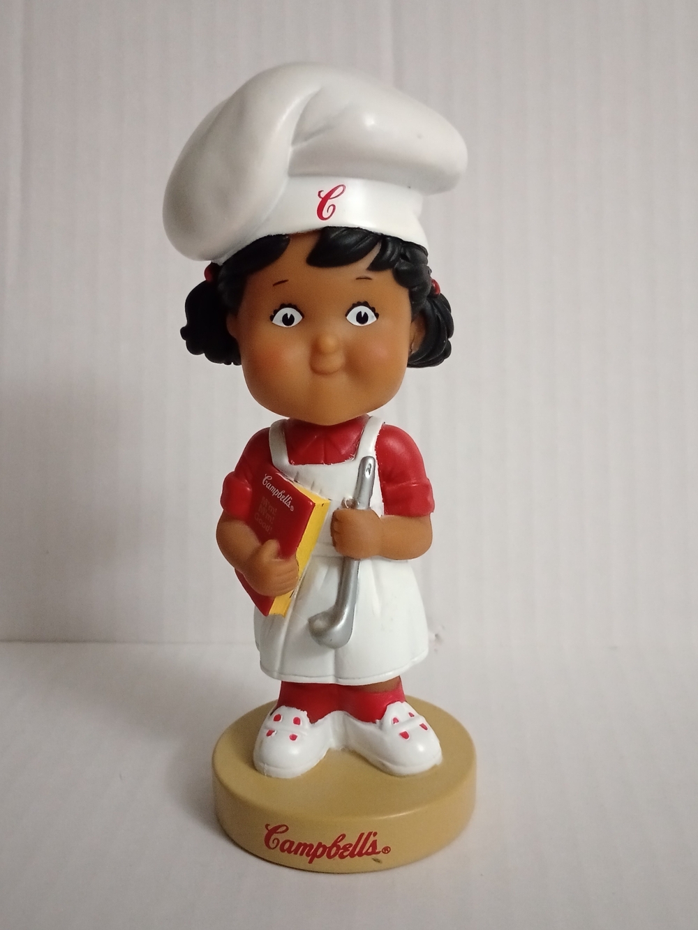 Campbell's Soup Kids Girl Chef Bobblehead Figurine Vintage 2002